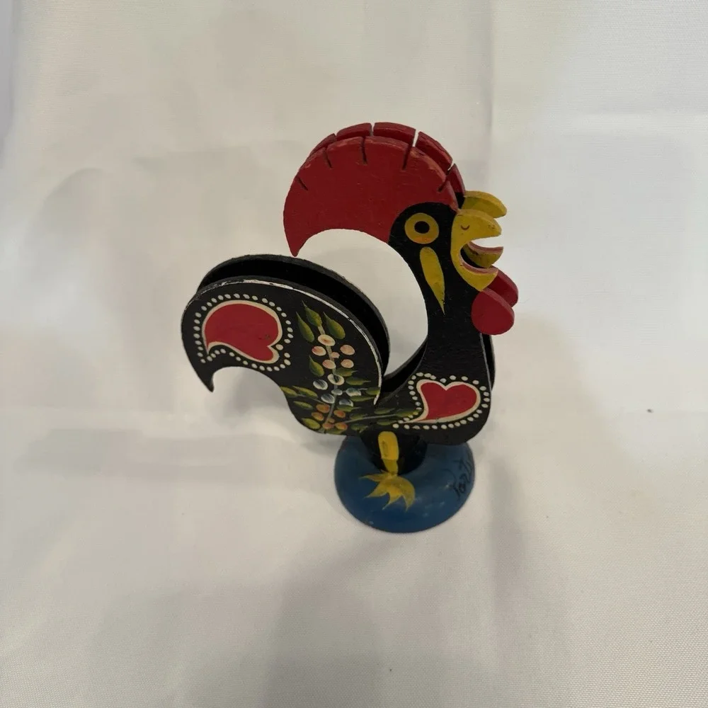 Rooster Letter Or‎ Napkin Holder 7.5